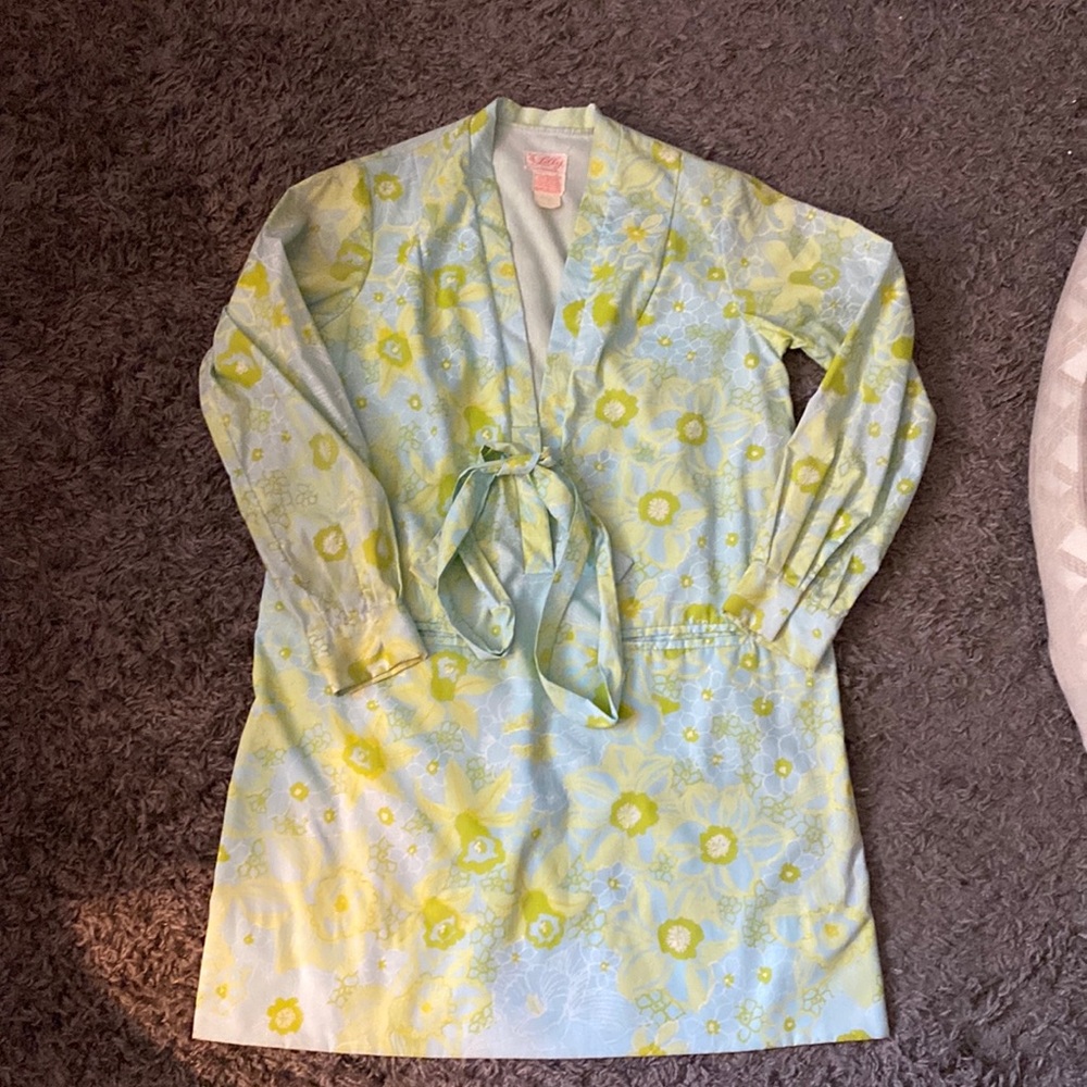 Womens The Lily by Lily Pulitzer Floral Wrap Dress size 8